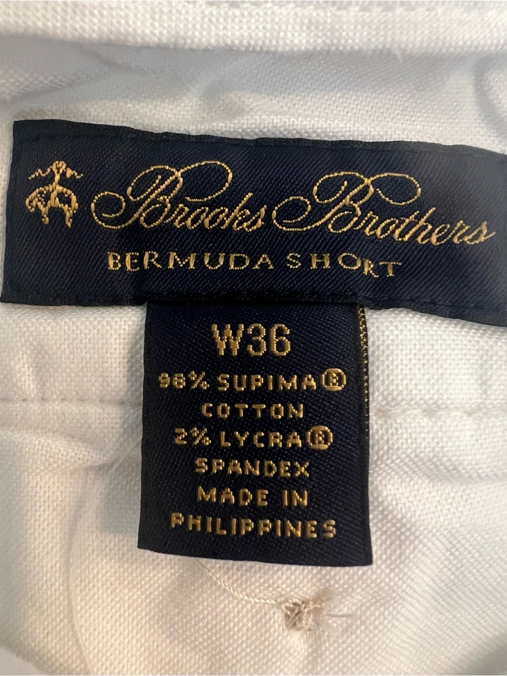 Brooks Brothers White Tennis Bermuda Shorts Supima Cotton Men’s Size 36 $118 - Picture 6 of 7